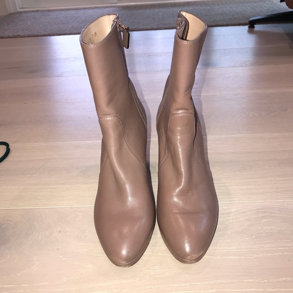 Stuart Weitzman Rosalind 90 leather ankle boots US 7.5 Taupe - Picture 3 of 11